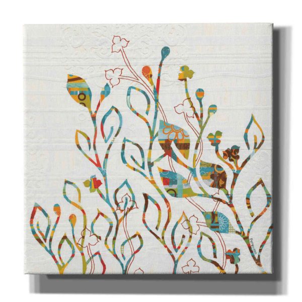 Rainbow Vines with Flowers Spice  by Kathy Ferguson, Canvas Wall Art Fashion