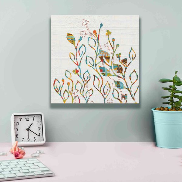 Rainbow Vines with Flowers Spice  by Kathy Ferguson, Canvas Wall Art Fashion