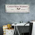 Christmas Market Sign II  by Lori Deiter, Canvas Wall Art For Sale