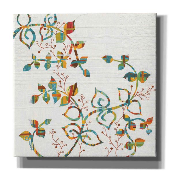 Rainbow Vines with Berries Spice  by Kathy Ferguson, Canvas Wall Art Fashion