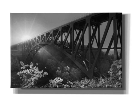 Sunrise at Letchworth Black & White  by Lori Deiter, Canvas Wall Art Sale