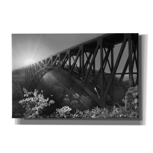 Sunrise at Letchworth Black & White  by Lori Deiter, Canvas Wall Art Sale