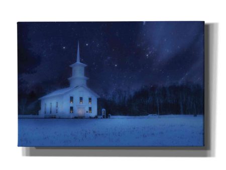 Starry Night Church  by Lori Deiter, Canvas Wall Art Online now