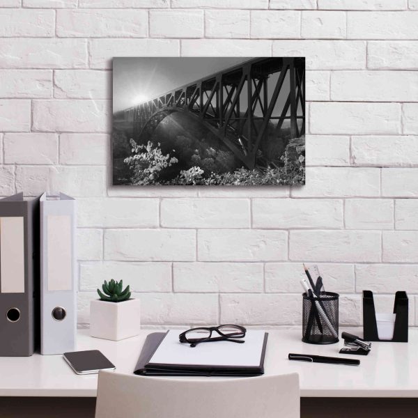 Sunrise at Letchworth Black & White  by Lori Deiter, Canvas Wall Art Sale