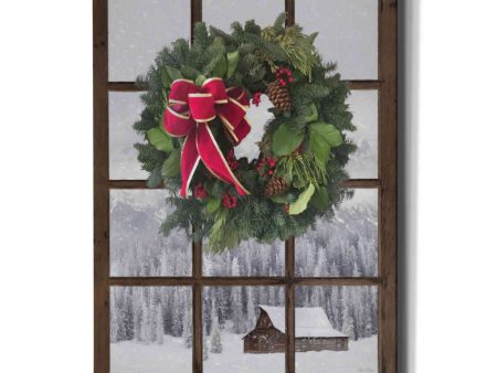 Teton Christmas Window  by Lori Deiter, Canvas Wall Art Online Sale