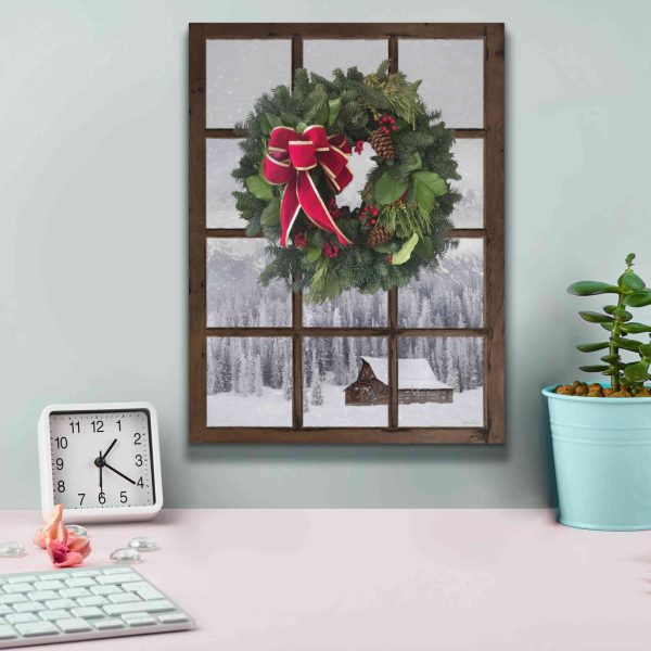 Teton Christmas Window  by Lori Deiter, Canvas Wall Art Online Sale