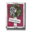 Christmas Shutters with Wreath I  by Lori Deiter, Canvas Wall Art Cheap