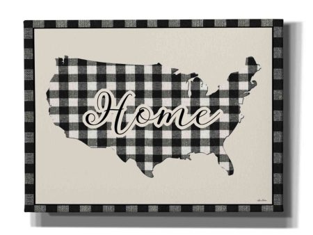 USA Home Plaid  by Lori Deiter, Canvas Wall Art Fashion