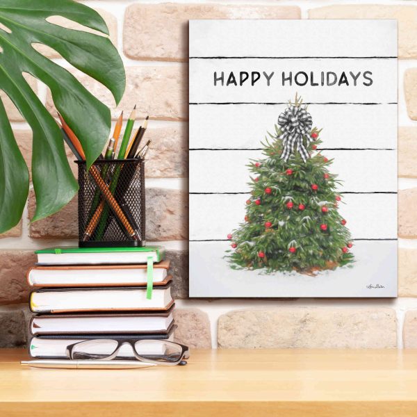 Christmas Tree on Wood  by Lori Deiter, Canvas Wall Art Supply