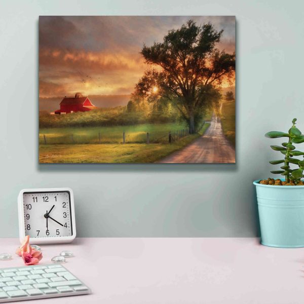 Country Lane Sunset  by Lori Deiter, Canvas Wall Art Online Hot Sale