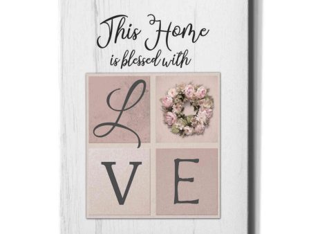 This Home is Bless with Love  by Lori Deiter, Canvas Wall Art For Cheap