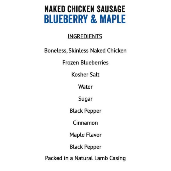 Blueberry Maple Chicken Sausages (8 packs of 2 oz. links) Online Sale