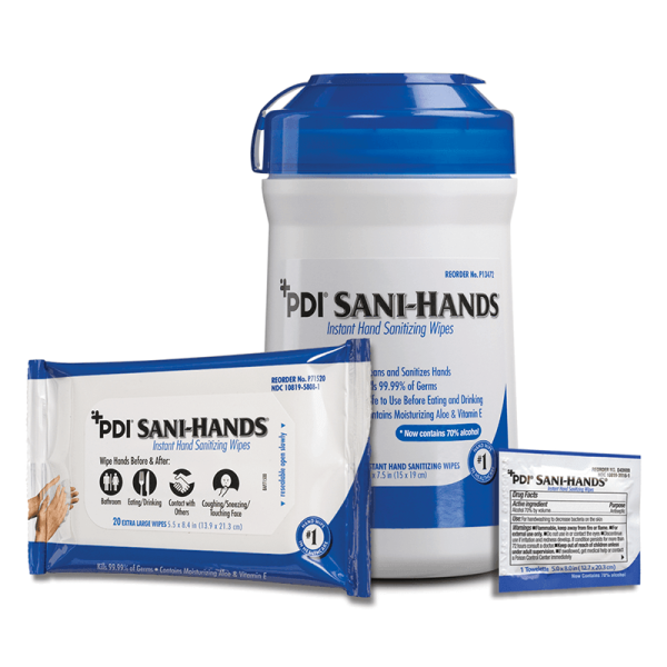 Hand Sanitizing Wipe Sani-Hands Ethyl Alcohol Wipe Soft Pack Online