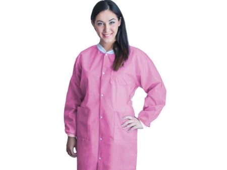 FitMe Lab Coats L Bubblegum Pink Hot on Sale