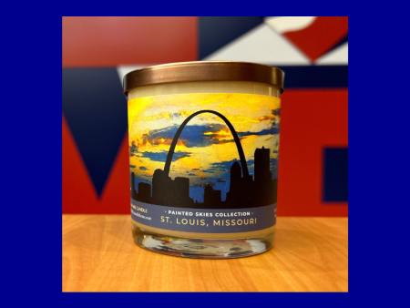 Painted Skies Candle - St. Louis City Skyline Online Hot Sale