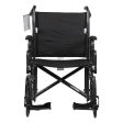 DynaRide Bariatric Transport Plus Wheelchair With Swing-Away Foot Rest And Detachable Desk Arm - 22  X 18  Seat Supply