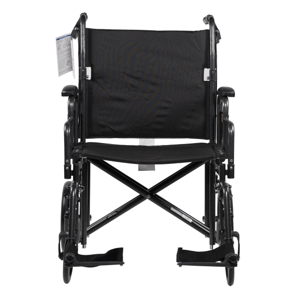 DynaRide Bariatric Transport Plus Wheelchair With Swing-Away Foot Rest And Detachable Desk Arm - 22  X 18  Seat Supply