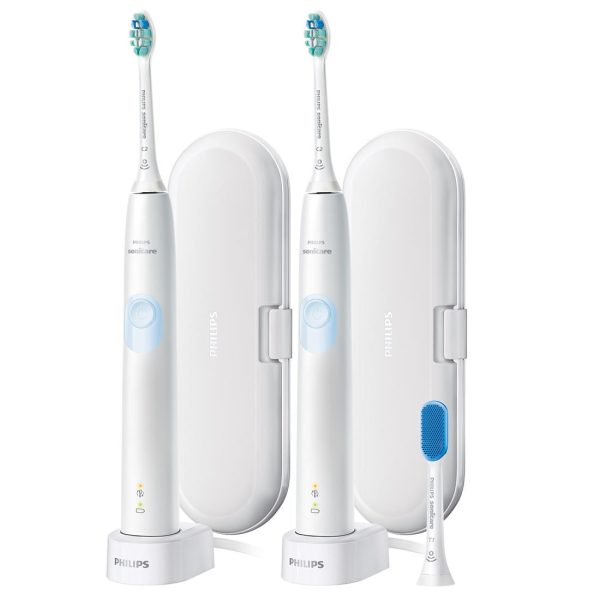 Philips Sonicare Protective Clean 4300 Plaque Control Rechargeable Toothbrush, 2 pk. Sale