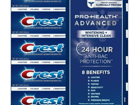 Crest Pro-Health Toothpaste, Advanced White for Teeth Whitening, 5 ct. Online now