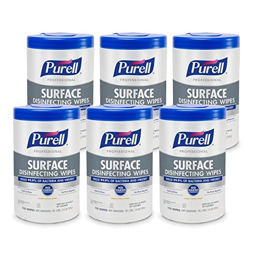 Purell Professional Surface Disinfectant Wipes 110 Count Supply