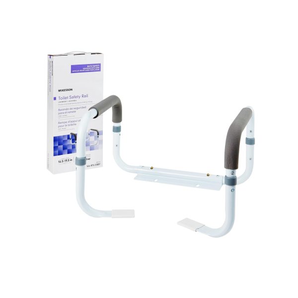 McKesson Toilet Safety Rail White Steel on Sale