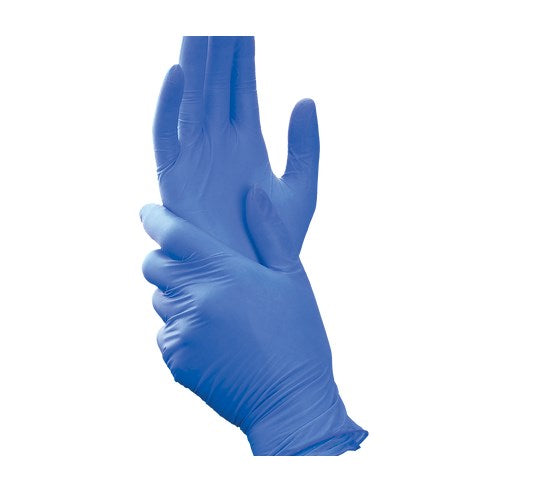 Safari Light Blue Chloroprene Powder Free Textured Exam Gloves For Sale