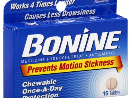 Nausea Relief Bonine® 25 mg Strength Chewable Tablet 8 per Box Online now