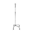 Large Base Quad Cane Steel 29 to 37-1 2 Inch Height Chrome Fashion