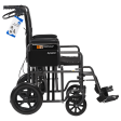 DynaRide Bariatric Transport Plus Wheelchair With Swing-Away Foot Rest And Detachable Desk Arm - 22  X 18  Seat Supply