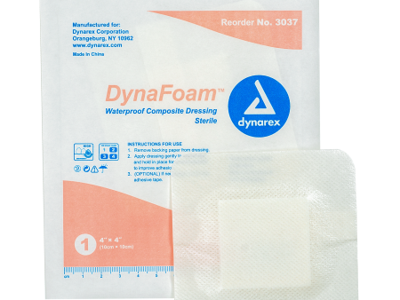 Dynarex DynaFoam Waterproof Bordered Foam Dressing Fashion