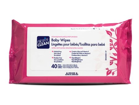 Baby Wipes by PDI - Nice n Clean - Aloe & Vitamin E - 40 ct. Sale