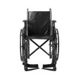 McKesson Dual Axle Desk Length Arm Swing-Away Footrest Black Upholstery Wheelchair Fashion