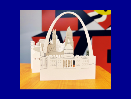 St. Louis City Skyline Greeting Card Fashion