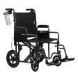 DynaRide Bariatric Transport Plus Wheelchair With Swing-Away Foot Rest And Detachable Desk Arm - 22  X 18  Seat Supply