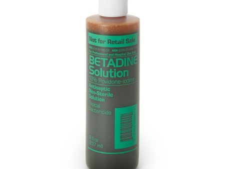 Skin Prep Solution Betadine® 8 oz. Bottle 10% Strength Povidone-Iodine NonSterile For Discount