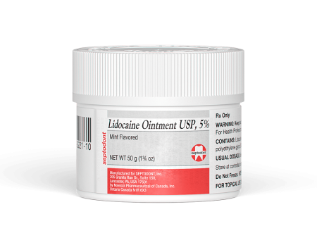 Septodont Lidocaine Ointment - USP 5% Mint Flavored Topical Anesthetic, 50 gm Online