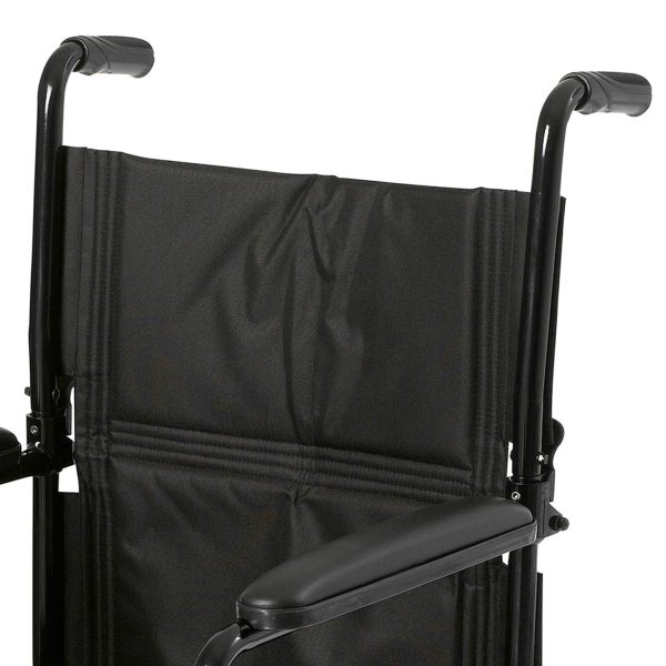 McKesson Lightweight Black Aluminum Transport Chair Online Hot Sale