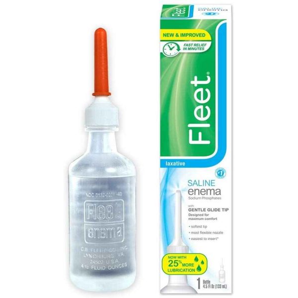 Fleet Saline Enema, 4.5 oz Supply