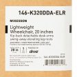 McKesson Lightweight Wheelchair Dual Axle Desk Length Arm Swing-Away Black Upholstery 20 Inch Seat Width Adult 300 lbs. Weight Capacity on Sale