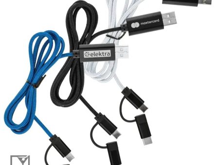 3-in-1 Braided Charging Cable CA1131 Online Sale