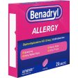 Allergy Relief Benadryl 25 mg Strength Tablet 24 per Box Sale