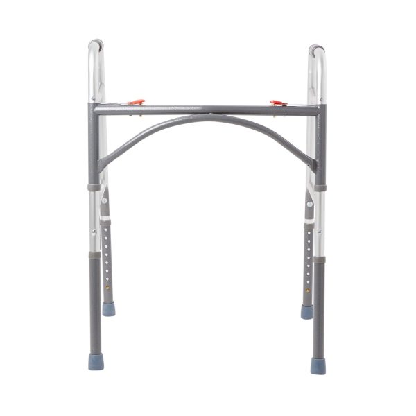 McKesson Aluminum Steel Bariatric Standard Folding Walker Discount