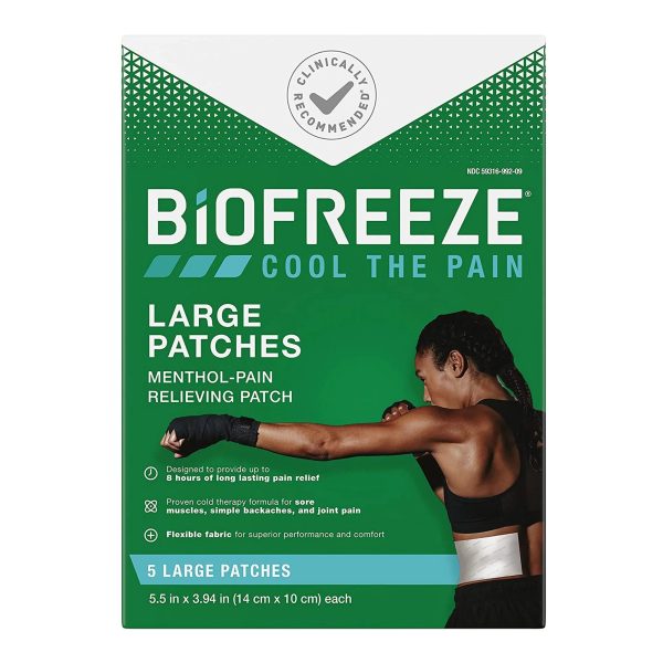 Biofreeze Topical Pain Relief 5% Strength Menthol Patch 5p b For Cheap