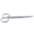 Iris Micro Dissecting Dental Lab Sharp Scissors, 4.5  (11.43cm) Fine Point Curved, Stainless Steel (Set of 5) by SurgiMac Sale