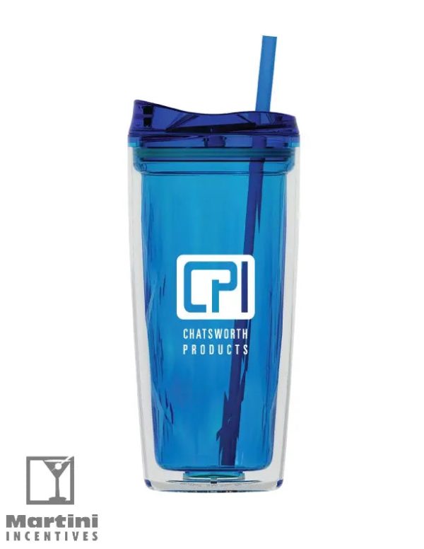 16 oz Glacier Acrylic Double Wall Tumbler [Employee] Fashion