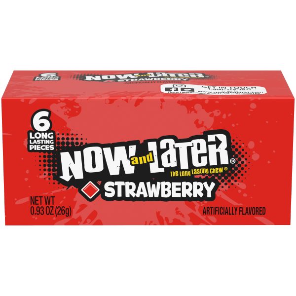 Now and Later Changemaker Strawberry - 24 box Sale