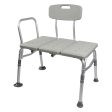 McKesson Knocked Down Bath Transfer Bench Removable Arm Rail 17-1 2 to 22-1 2 Inch Seat Height 400 lbs. Weight Capacity Online now