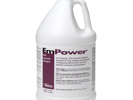 Metrex EmPower Enzymatic Solution, Fresh Scented. 4 x 1 Gal. Dual-Enzymatic Detergent Sale