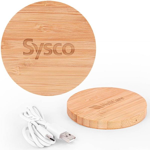 The Temora 15W Bamboo Wireless Charging Pad Online now