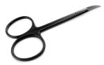 Iris Scissors 4.5 , Curved, Stainless Steel, Black Series, 1 Pk Fashion